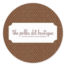 Polka Dot Business Stickers