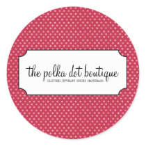 Polka Dot Business Stickers