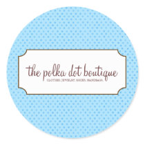 Polka Dot Business Stickers