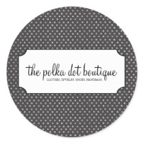 Polka Dot Business Stickers