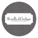 Polka Dot Business Stickers