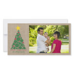 Polka Dot Christmas Tree photo cards