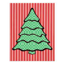 Polka Dot Christmas Tree V3 Personalised Invite