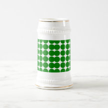 Polka Dot Circles & Spots : Green Polka Dots Coffee Mugs