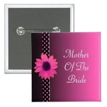 Polka Dot Daisy Pink Wedding