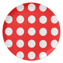 Polka Dot Dinner Plate