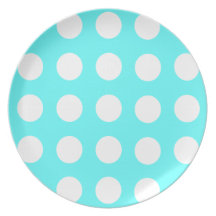 Polka Dot Dinner Plate