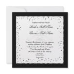 Polka Dot Dots Scallop Lace Swirl Flourish Wedding invitations