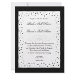 Polka Dot Dots Scallop Lace Swirl Flourish Wedding invitations