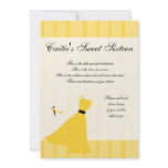 Polka Dot Dress Custom Invitation