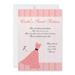 Polka Dot Dress Personalized Invitation
