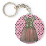 polka dot dress keychains