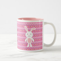 Polka Dot Easter Bunny Mug
