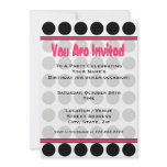Polka Dot Fashion Invitation