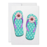 Polka Dot Flip Flops invitations