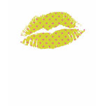 Polka Dot Heart Lips t-shirts