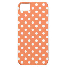 Polka Dot iPhone 5 Case in Nectarine