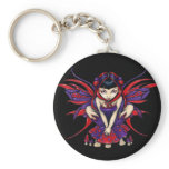 "Polka Dot Mushroom Fairy" Keychain