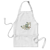 Polka Dot Owl in Tree Aprons