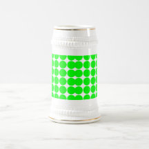 Polka Dot Pattern Print Design : Lime Polka Dots Mug