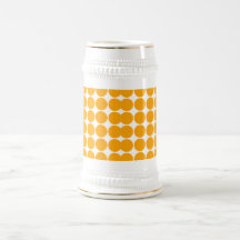Polka Dot Pattern Print Design : Orange Polka Dots Coffee Mugs