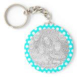 Polka Dot Photo Frame Keychain