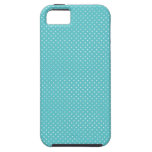 Polka dot pin dots girly chic blue pattern iPhone 5 cases