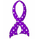 Polka Dot Purple Ribbon Crohn's Disease t-shirts