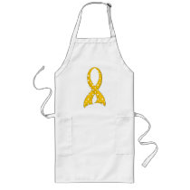 Polka Dot Ribbon Childhood Cancer Apron
