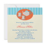 Polka Dot Tea Pot Bridal Shower Invitation