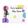 Polka Dots Baby Shower Invitation Postcards