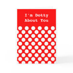 Polka Dots on Red Valentine Cards