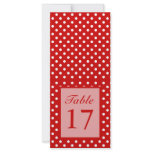 Polka Dots Red + Custom Colour rack cards