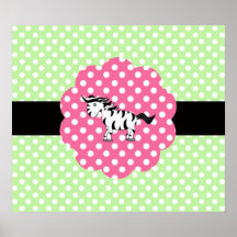 Polka dots zebra print