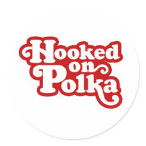 Polka Round Sticker