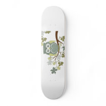 Polka Tree Owl Skateboard