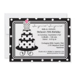 Polkadot Cake Surprise Birthday Invitation