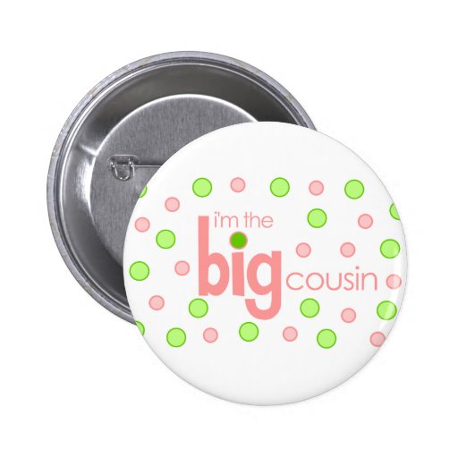 Polkadot pink and green Big Cousin T-shirt