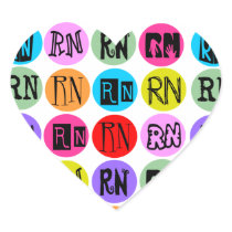 Polkadot RN Heart Sticker