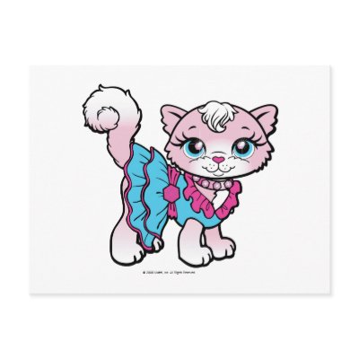 Polly Pocket`s Pretty Kitty Postcard