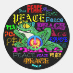 Pollywog with a Peace Sign Stickers