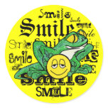 Pollywog with a Smile Round Sticker