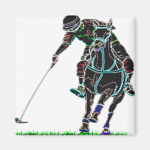 POLO ONE HORSE REFRIGERATOR MAGNET