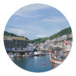 Polperro Harbour, Cornwall, England, U.K. stickers