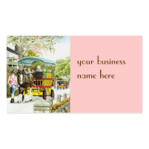 'Polperro Horse Bus' Business Card