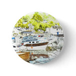 'Polperro Reflections' Button