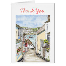 'Polruan (Thank You)' Card