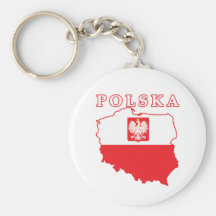 Polska Map With Eagle Key Chains