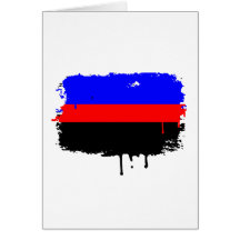 POLYAMORY FLAG DRIPPING CARD
