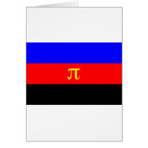 Polyamory Flag -- Pi 3-color Greeting Card